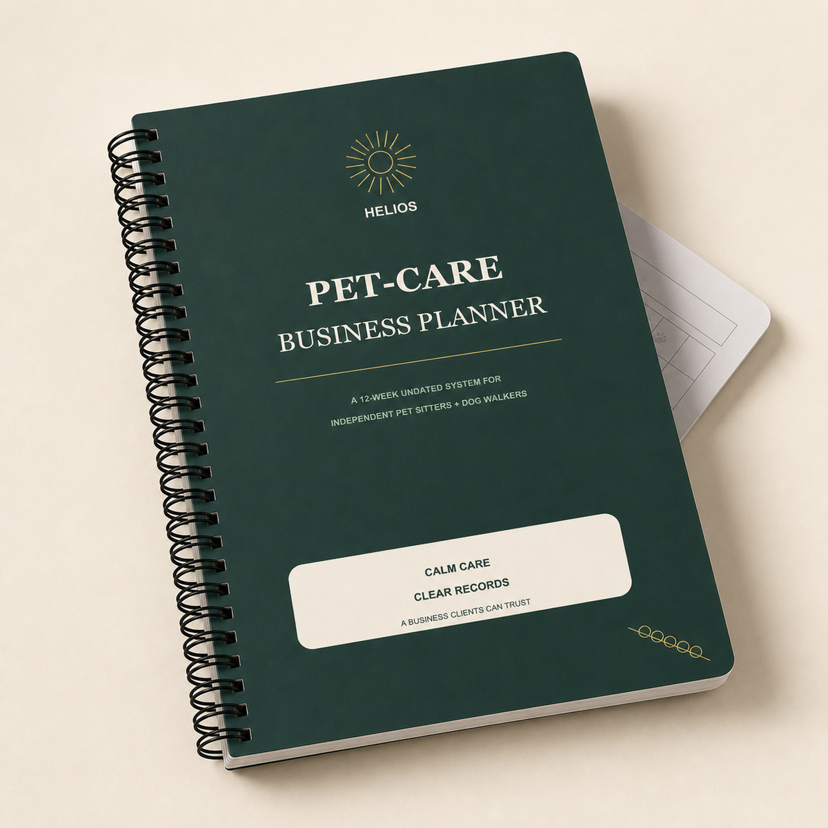 Helios Pet-Care Business Planner - 12-Week Undated Edition